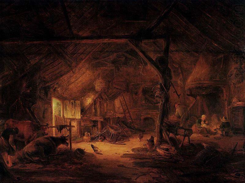 Barn Interior, Isaac van Ostade